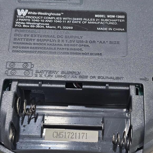 White-Westinghouse CD Player W Car Kit - Picture 8 of 10